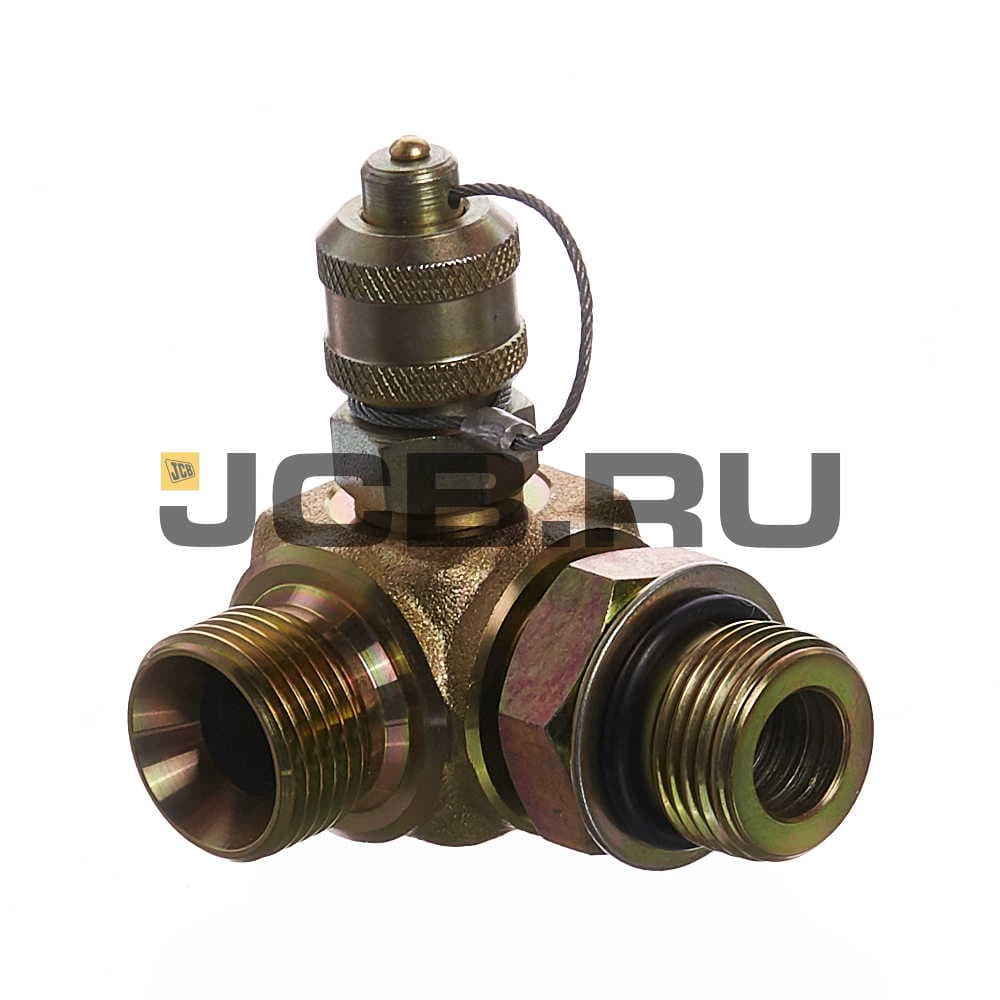 Адаптер угловой с тестовой точкой папа - папа 7/8SAE x 5/8BSP JCB 816/90638