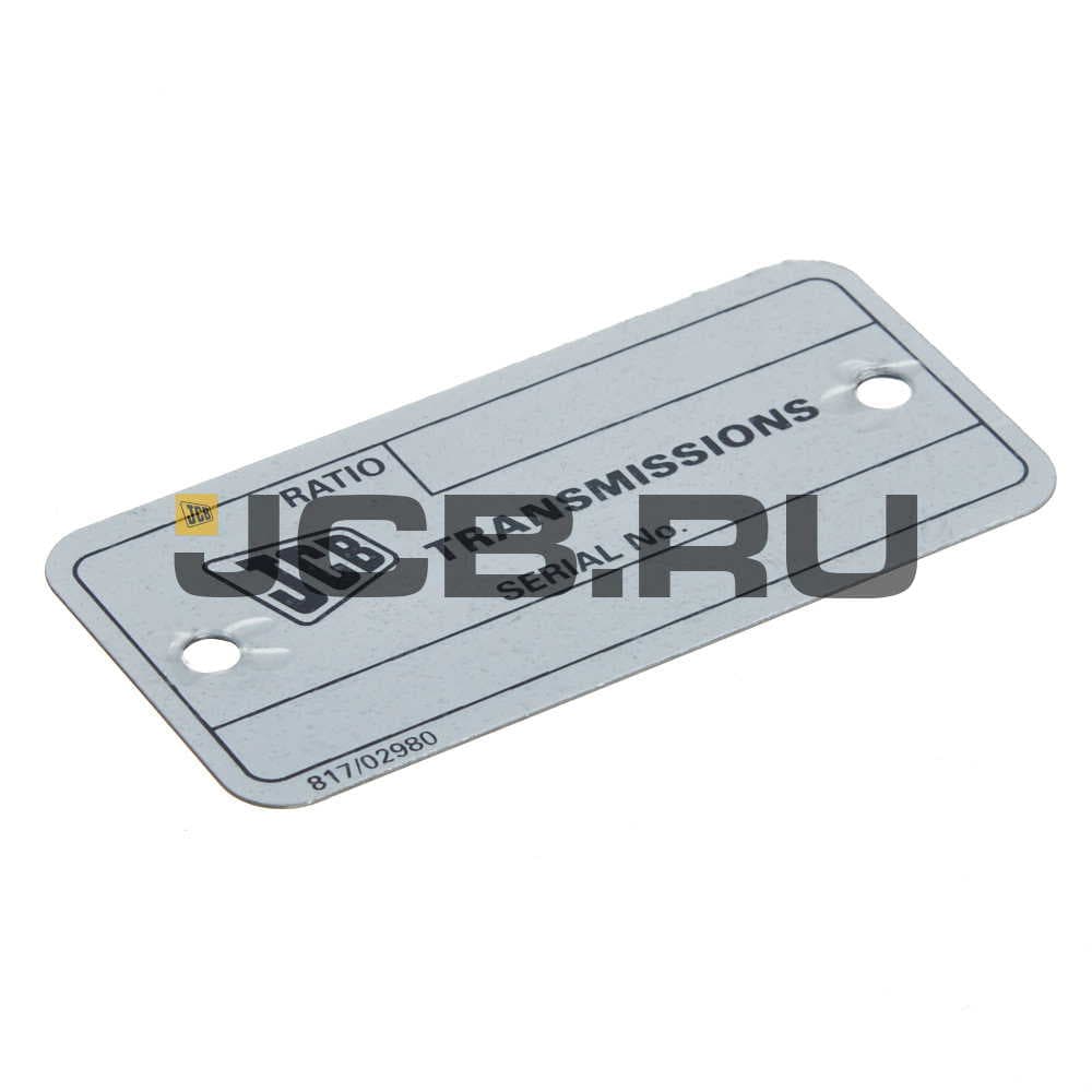 Табличка JCB 817/02980