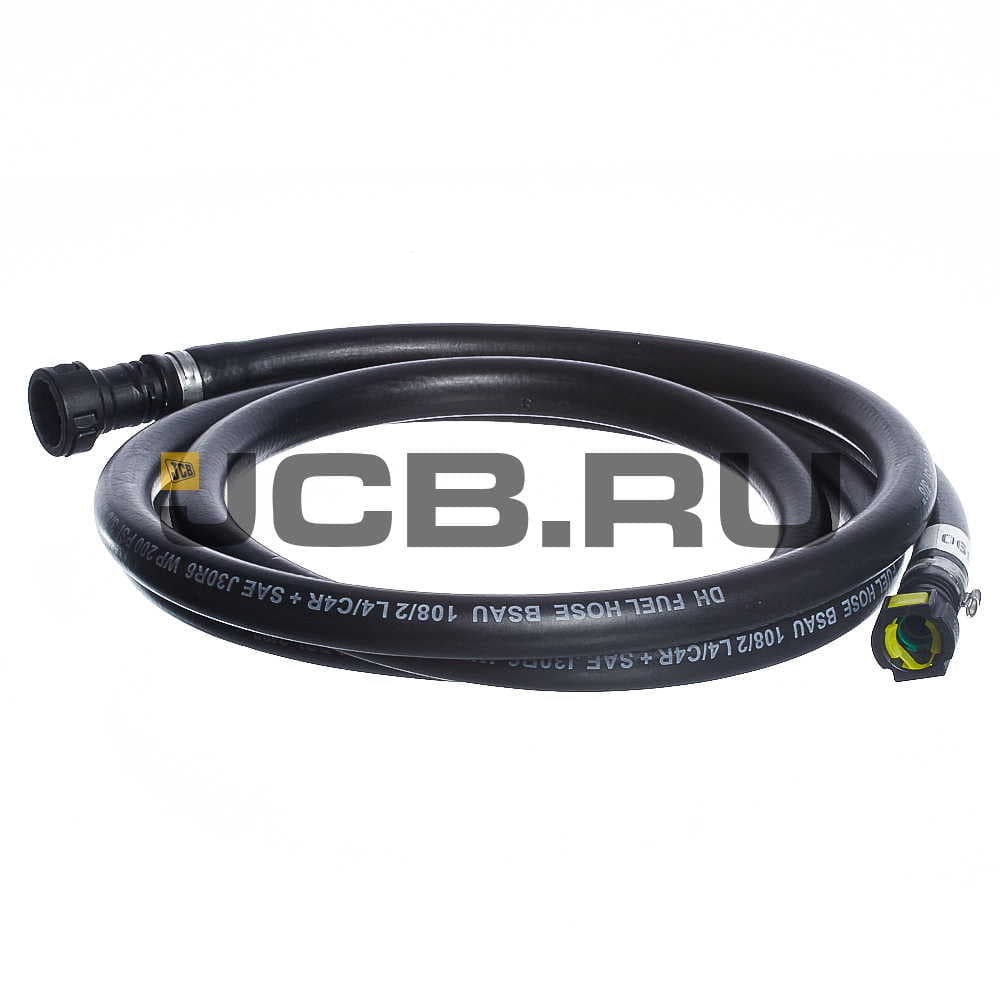 Шланг топливный 2441мм (От топл. бака к ф. отст.) JCB 332/G6390