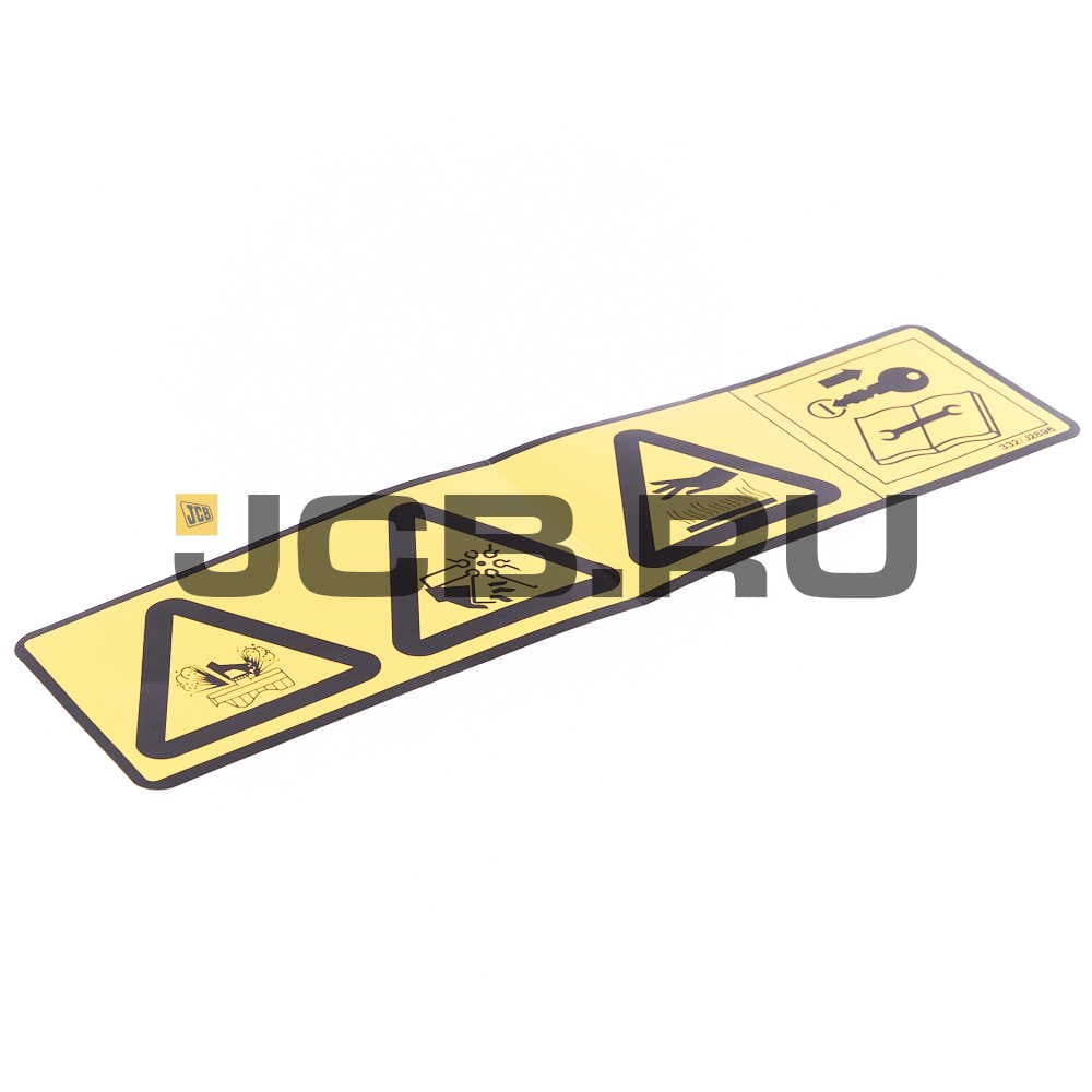 Предупреждающая наклейка JCB 332/J2896