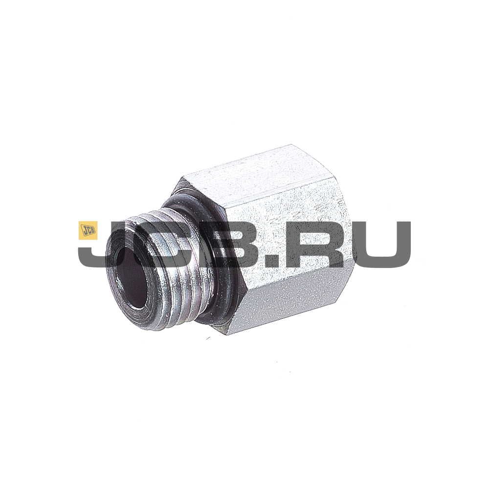 Адаптер стальной резьбовой для шлангов JCB 332/X3039