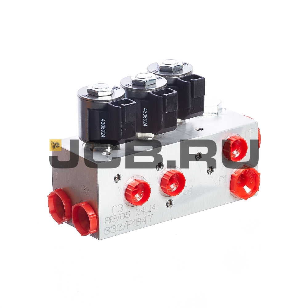 Распределитель (3 соленоида) JCB 333/P1847