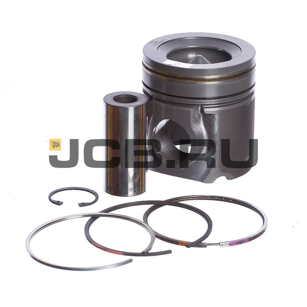 Поршень в сборе с кольцами (-й ремонт +0,5мм T4 444) JCB 320/09095