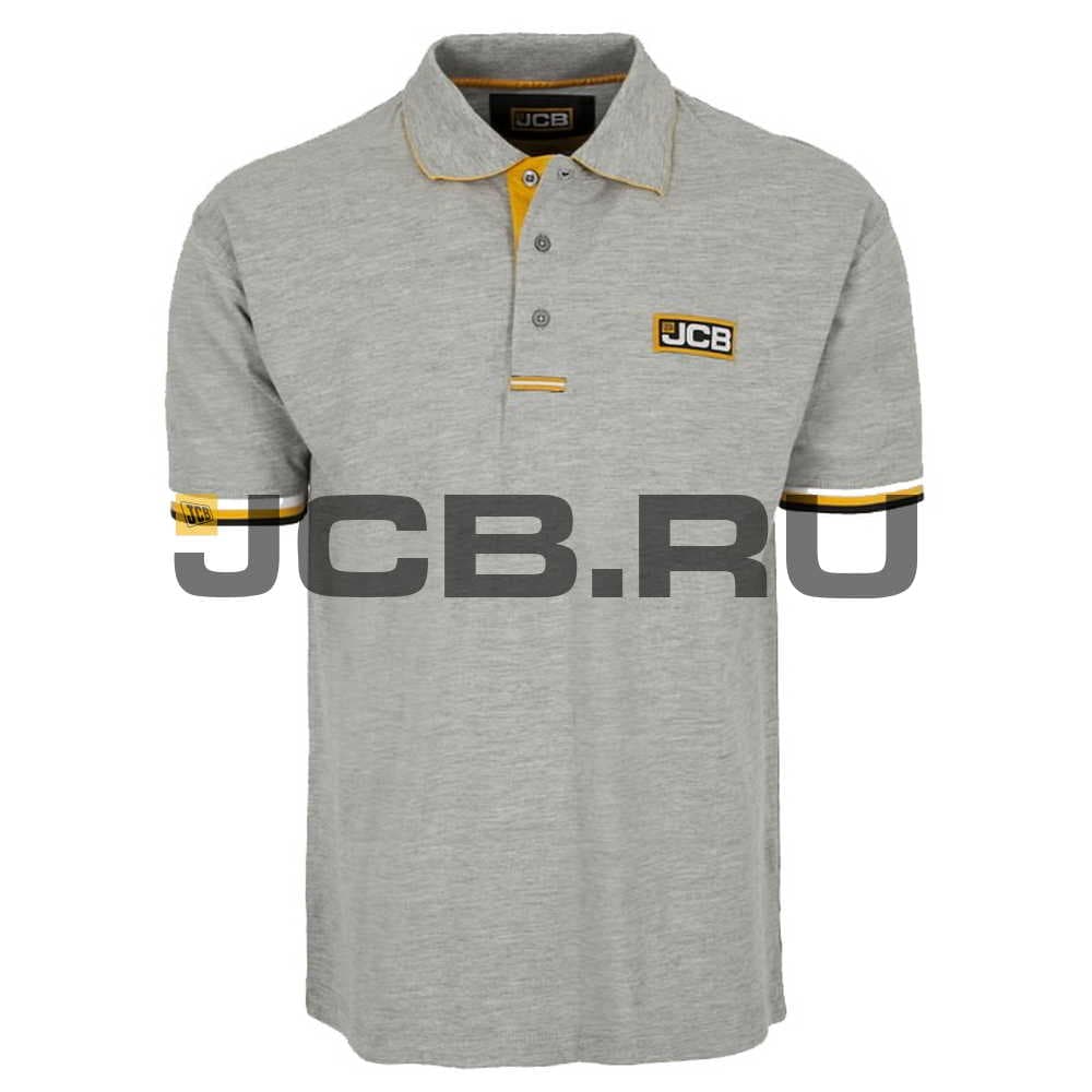 Футболка-поло, цвет серый, (XXXL) JCB JCB1831XXXL