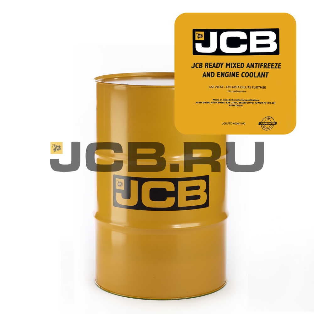 Антифриз зеленый, Antifreeze Readymix, готовая к применению смесь, 210 л. JCB 4006/1125R