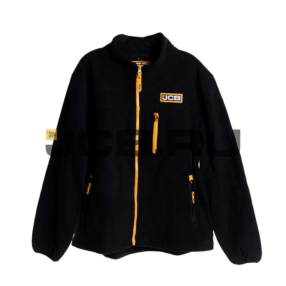 Пуловер чёрный с молнией L JCB JCB3143L